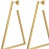 Sahira ACCESSORIES Geo Triangle Hoop Earrings