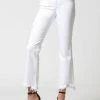 Hidden Jeans Bottoms Happi HR White Crop Flare Jean 1 Hidden Jeans Bottoms Happi HR White Crop Flare Jean