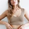Nikibiki Aria Cotton Wood Deep V-Neck Crop Top Tops 2 Nikibiki Aria Cotton Wood Deep V-Neck Crop Top Tops