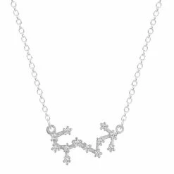 Rae & Jade Zodiac Written In The Stars Sterling Silver Necklace 24 Rae & Jade Zodiac Written In The Stars Sterling Silver Necklace