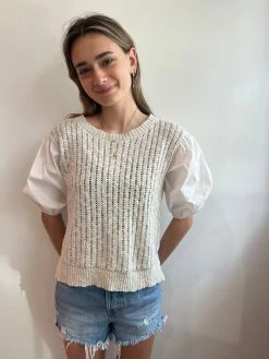 Fate By LFD Mixed Up Blue Top Tops