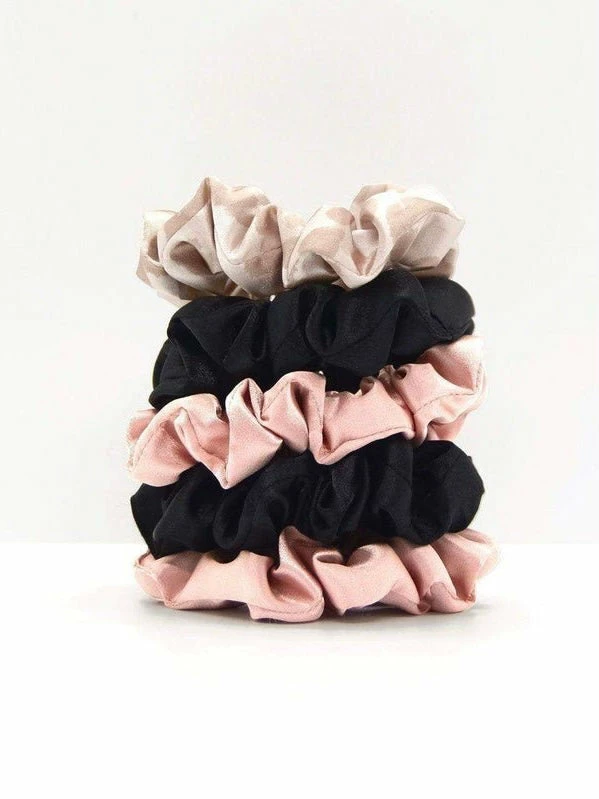 Kitsch ACCESSORIES Satin Sleep 5-pack Scrunchie 4 Kitsch ACCESSORIES Satin Sleep 5-pack Scrunchie