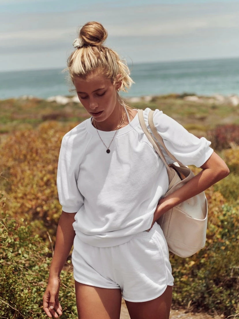 ZSupply Gianna White Terry Tee Tops 3 ZSupply Gianna White Terry Tee Tops