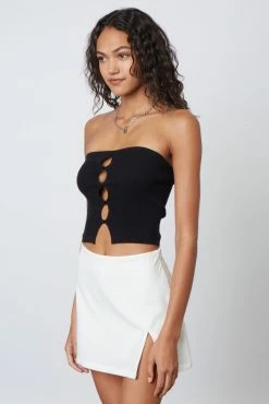 Cotton Candy Bottoms Emmie White Skort