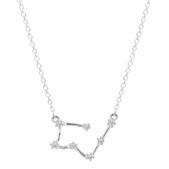 Rae & Jade Zodiac Written In The Stars Sterling Silver Necklace 5 Rae & Jade Zodiac Written In The Stars Sterling Silver Necklace