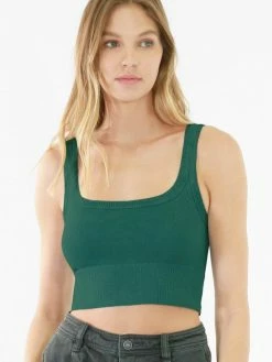 Nikibiki New Vintage Jade Chevron Crop Top Tops