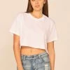 Vintage Havana Garment Dye White Boxy Crop Top 1 Vintage Havana Garment Dye White Boxy Crop Top
