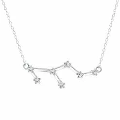 Rae & Jade Zodiac Written In The Stars Sterling Silver Necklace 20 Rae & Jade Zodiac Written In The Stars Sterling Silver Necklace