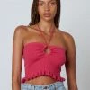 Cotton Candy Tops Bonnie Hot Pink Top