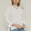 Dee Elly Lillie Off White Sweater Tops 2 Dee Elly Lillie Off White Sweater Tops