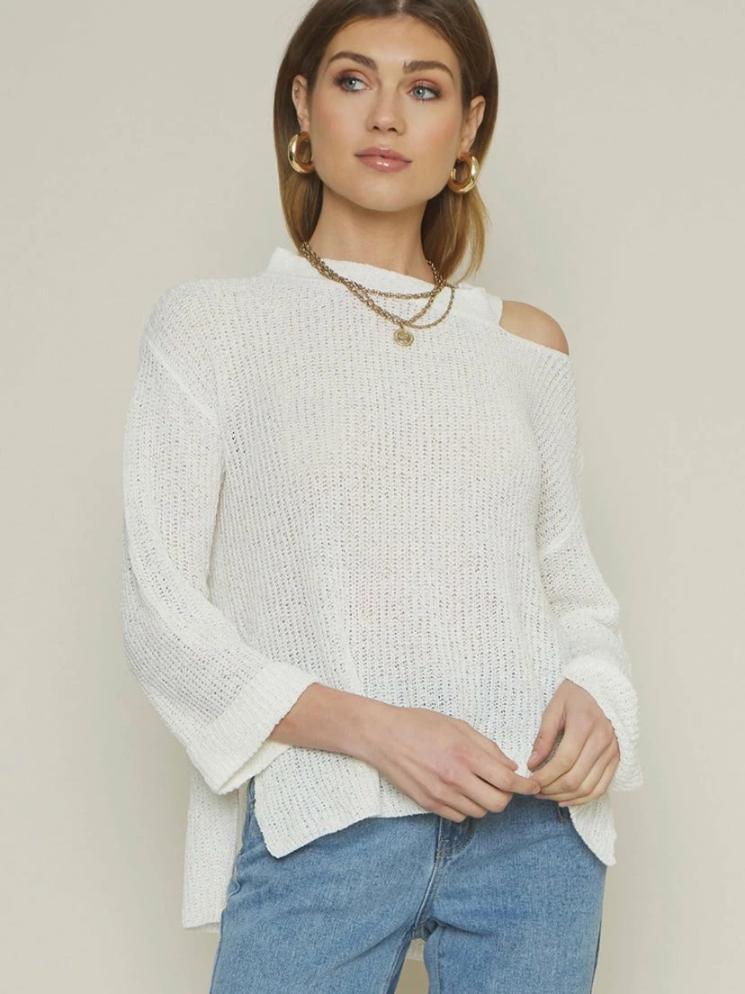 Dee Elly Lillie Off White Sweater Tops 3 Dee Elly Lillie Off White Sweater Tops