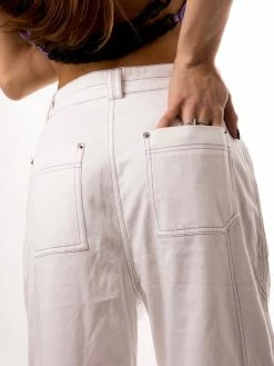 Alice's Lips Bottoms Frankie White Cargo Pant