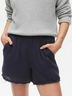 Michael Stars Sia Gauze Navy Short Bottoms