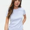 Michael Stars Lexy Periwinkle Rib Crew Neck Tee Tops