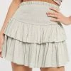 Miou Muse Bottoms Calliope Textured Sage Skort