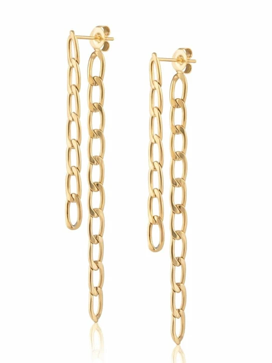 Sahira Figaro Chain Earrings 4 Sahira Figaro Chain Earrings