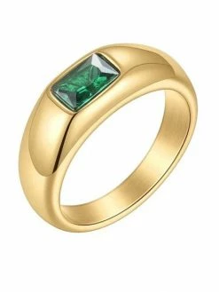 Sahira ACCESSORIES Emerald Statement Ring