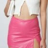 Cotton Candy Bottoms Jolene Vegan Leather Fuchsia Skort