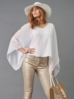 Lola & Sophie Bottoms Gold Denim Pant