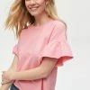 Michael Stars Ava Pink Flutter Sleeve Top Tops 2 Michael Stars Ava Pink Flutter Sleeve Top Tops
