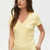 Michael Stars Nico Butter Rib V-Neck Tee