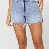 Vervet Bottoms Sienna Super HR Raw Edge Denim Short