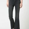 Hidden Jeans Happi HR Black Button Basic Crop Flare Jean