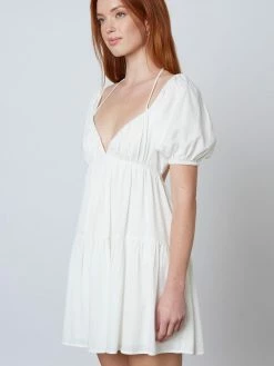 Cotton Candy Clara White Dress