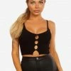 Tic Toc Dream Black Crop Top