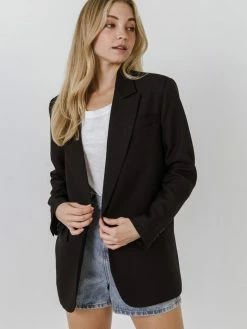 English Factory Christine Black Blazer Outerwear