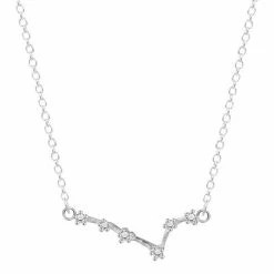 Rae & Jade Zodiac Written In The Stars Sterling Silver Necklace 19 Rae & Jade Zodiac Written In The Stars Sterling Silver Necklace