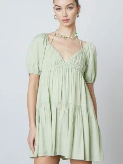 Cotton Candy Dresses Padma Sage Green Dress