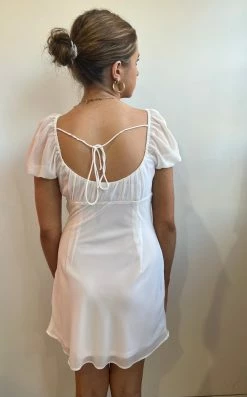 Cotton Candy Oasis White Dress