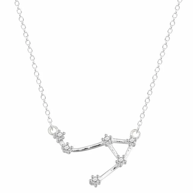 Rae & Jade Zodiac Written In The Stars Sterling Silver Necklace 12 Rae & Jade Zodiac Written In The Stars Sterling Silver Necklace