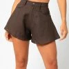 Olivaceous Marcelle Brown Short Bottoms