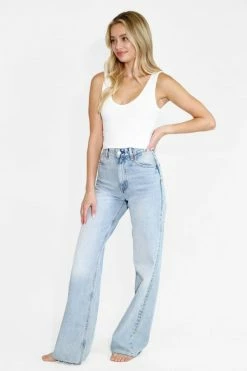 Nikibiki Tops Cali Reversible White Herringbone Crop Top