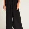 ZSupply Bottoms Sylva Black Gauze Pant 2 ZSupply Bottoms Sylva Black Gauze Pant