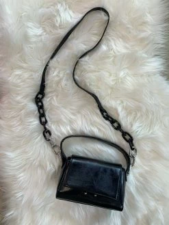 House Of Want How We Are Chic Top Handle Black Sheen Bag ACCESSORIES 7 House Of Want How We Are Chic Top Handle Black Sheen Bag ACCESSORIES