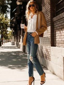 Flying Monkey Come Home Distressed Boyfriend Jean