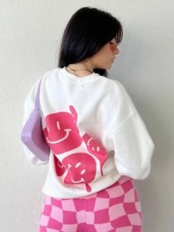 Bailey Rose Smiley Pullover Sweatshirt