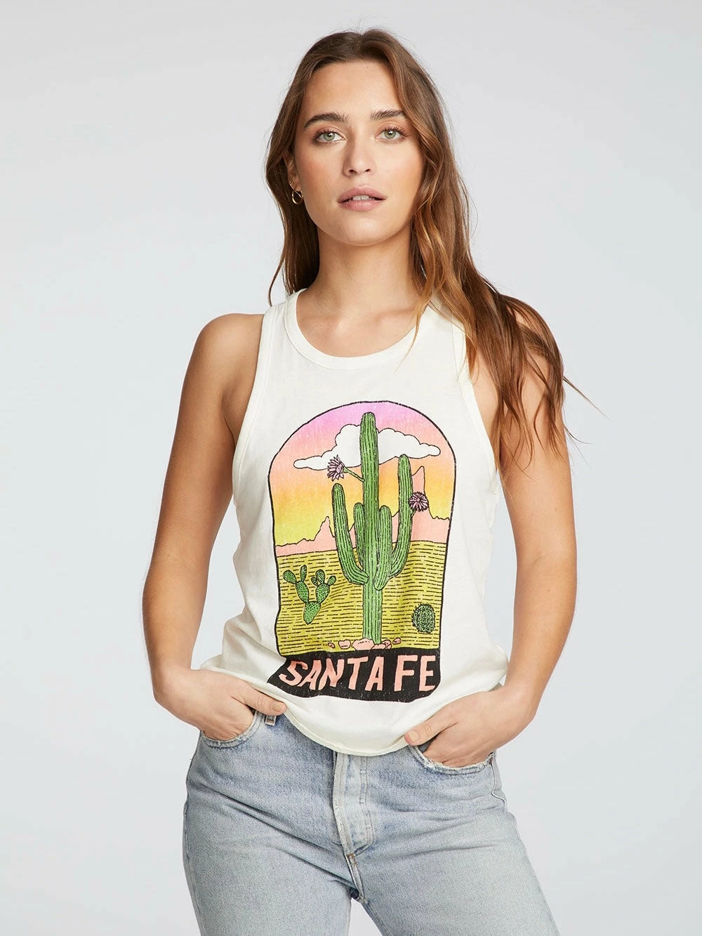 CHASER Tops Santa Fe Jersey Tank 4 CHASER Tops Santa Fe Jersey Tank