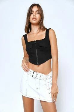 Beige Botany Cypress Off White Denim Skirt Bottoms 12 Beige Botany Cypress Off White Denim Skirt Bottoms