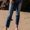 Vervet Bottoms Melissa MR Crop Slim Straight Jean