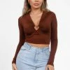 Tic Toc Kinki Heart Ring Crop Top Tops