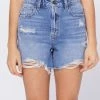 Hidden Jeans Sofie 2 HR Light Distressed Mom Denim Short 1 Hidden Jeans Sofie 2 HR Light Distressed Mom Denim Short