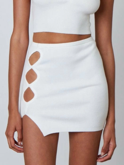 Cotton Candy Jessie White Mini Skirt Bottoms 3 Cotton Candy Jessie White Mini Skirt Bottoms