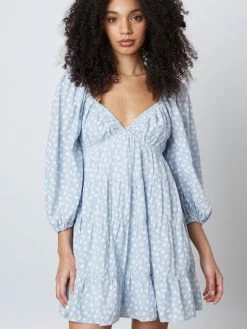 Cotton Candy Anisa Chambray Blue Dress Dresses