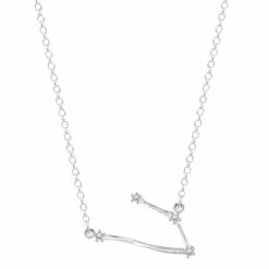 Rae & Jade Zodiac Written In The Stars Sterling Silver Necklace 22 Rae & Jade Zodiac Written In The Stars Sterling Silver Necklace