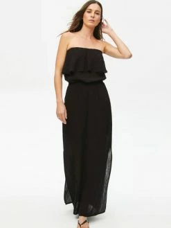 Michael Stars Tara Gauze Black Maxi Dress Dresses