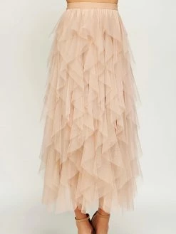 Strut And Bolt Charmed Tulle Midi Skirt Bottoms